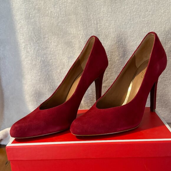 Coach Urban Suede Red 4" Heels/Pumps, sz 7.5 - Picture 10 of 10